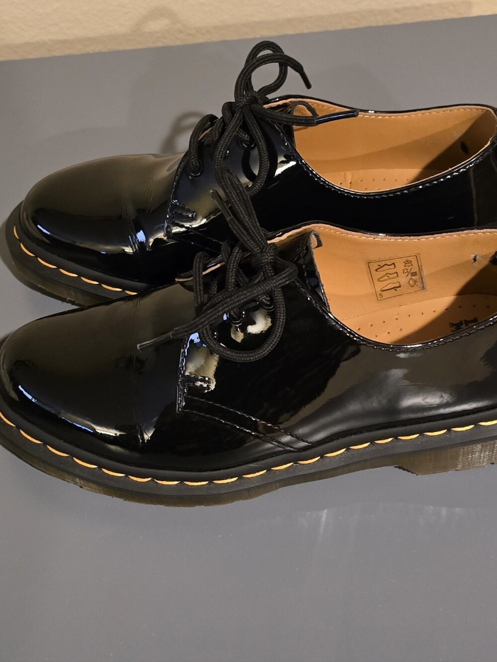 Dr. Martens 1461 Patent Leather Black Oxford Shoe - Picture 11 of 16